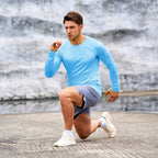 Dylan Men's Sun Protection Shirt-Men's Sport Shirt-CAMOUFIT-Blue-S-Camoufit