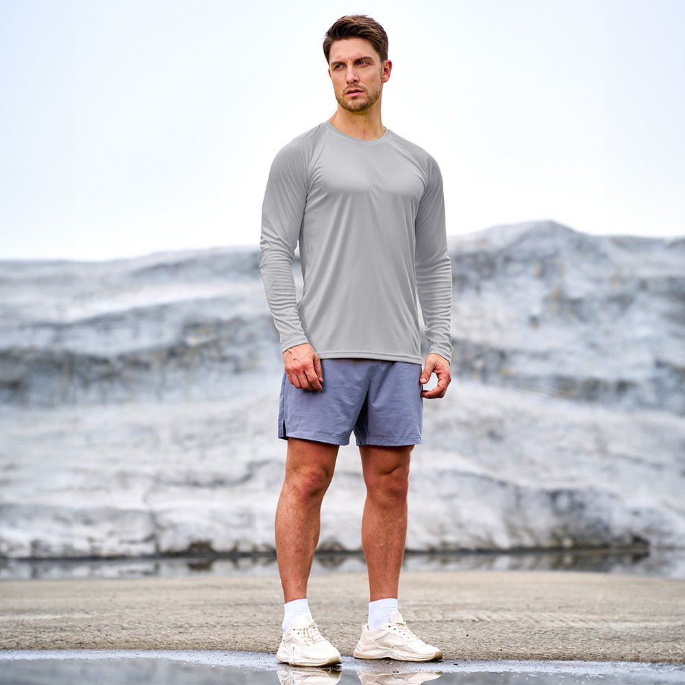 Dylan Men's Sun Protection Shirt-Men's Sport Shirt-CAMOUFIT-Blue-S-Camoufit