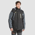 Arden Men's Fleece-Lined Water-Resistant Ski Jacket-Men's Ski Winter Jacket-CAMOUFIT-Black-XS-Camoufit