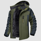 Arden Men's Fleece-Lined Water-Resistant Ski Jacket-Men's Ski Winter Jacket-CAMOUFIT-Army Green-XS-Camoufit