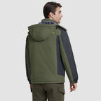 Arden Men's Fleece-Lined Water-Resistant Ski Jacket-Men's Ski Winter Jacket-CAMOUFIT-Black-XS-Camoufit