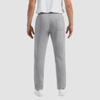 Luca Men's Sherpa-Lined Winter Fleece Sweatpants-Men's Fleece Sweatpants-CAMOUFIT-Light Gray-30-Camoufit