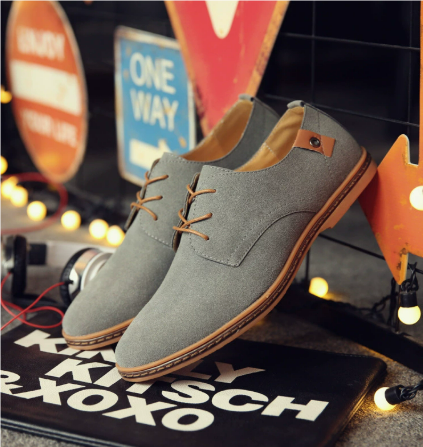 Rafael Men's Casual Shoes - Modern Everyday Comfort Style-Men's Loafers-Grey-5-Camoufit