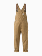 Men's Duck Bib Brown Canvas Overalls-Overalls-CAMOUFIT-Brown-S(Jeans 30)-Camoufit