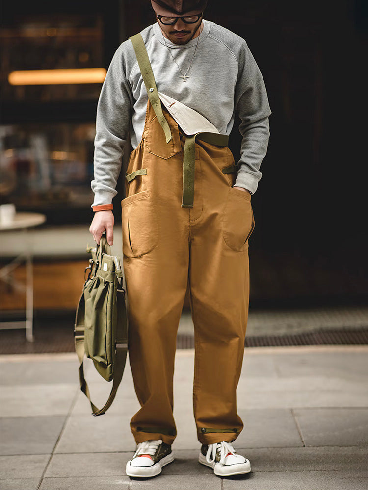 Men's Loose Stretch Overalls with Unique Pocket-Jumpsuits & Overalls-Camoufit