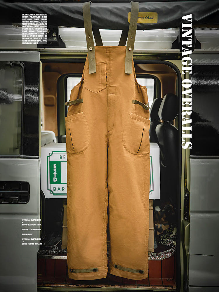 Men's Loose Stretch Overalls with Unique Pocket-Jumpsuits & Overalls-Camoufit