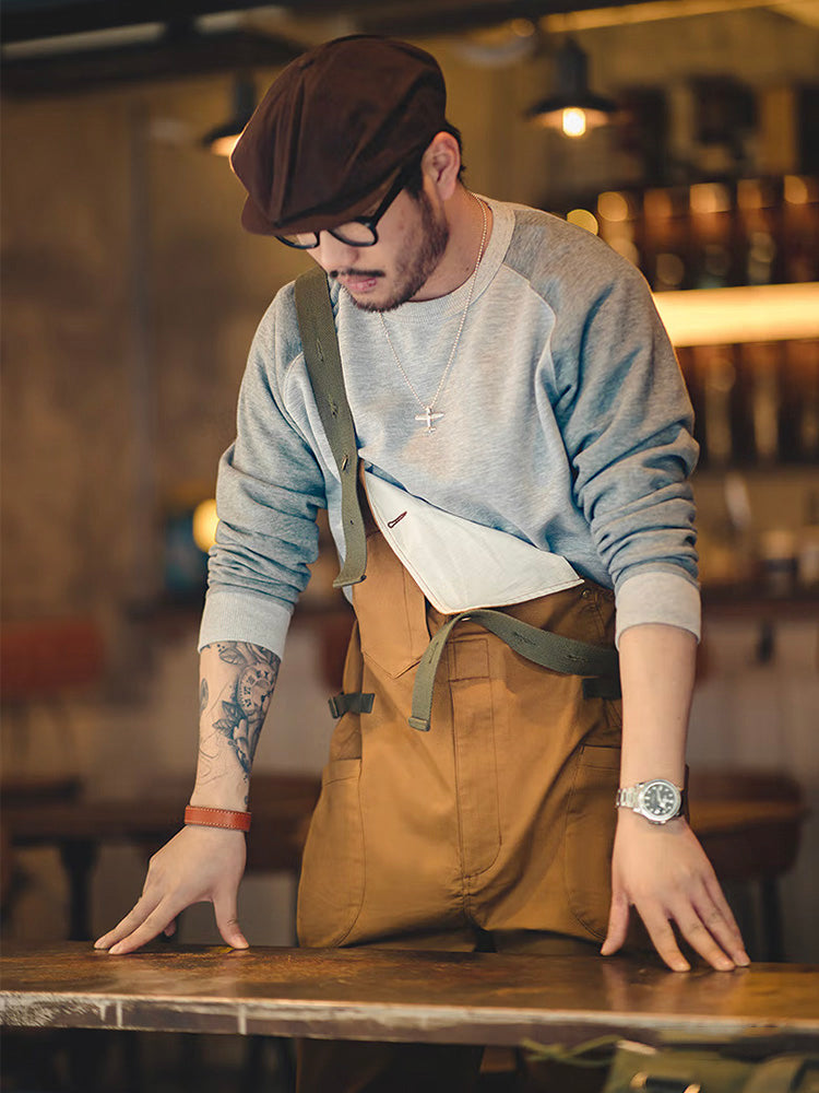 Men's Loose Stretch Overalls with Unique Pocket-Jumpsuits & Overalls-Camoufit