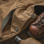 Men's Overalls Cotton Canvas Slim Fit with Pockets-Men's Overalls-CAMOUFIT-Khaki-S-Camoufit