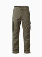 Mens Cotton Cargo Work Pants Multi Pocket Tactical Outdoor Trousers-Cargo Pants-CAMOUFIT-Olive Green-S-Camoufit