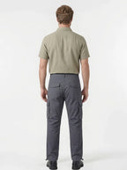 Mens Cotton Cargo Work Pants Multi Pocket Tactical Outdoor Trousers-Cargo Pants-CAMOUFIT-Blue-S-Camoufit