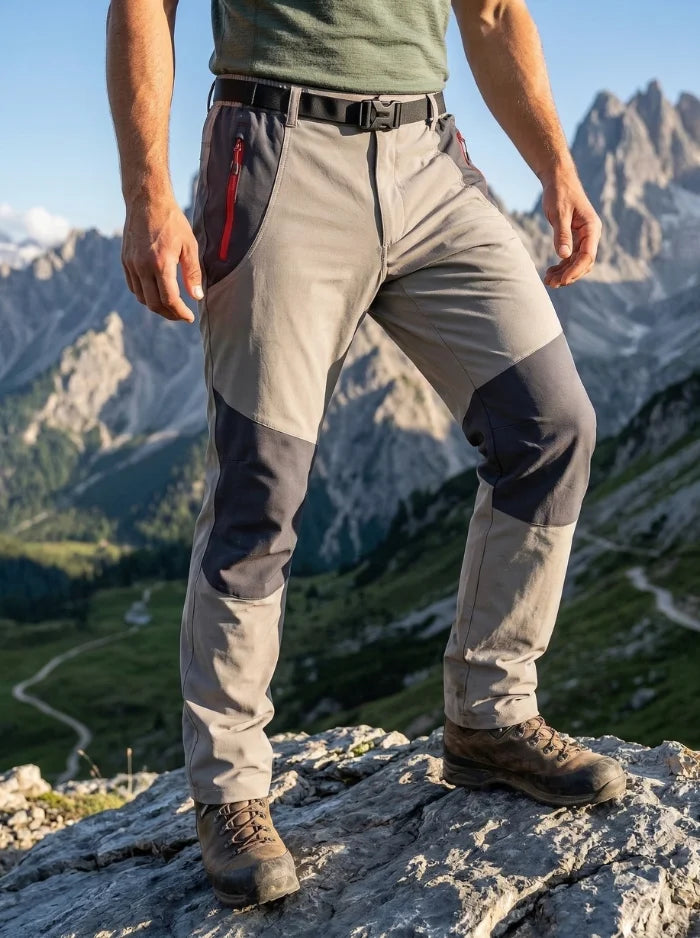 Mens Tactical Waterproof Quick Dry Cargo Pants Outdoor Hiking Trousers-Tactical Cargo Pants-CAMOUFIT-Ligt Gray-M-Camoufit