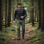 Mens Waterproof Fleece Lined Tactical Cargo Pants Outdoor Hiking Trousers