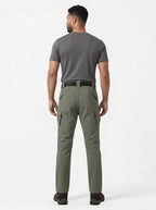 Mens Waterproof Fleece Lined Tactical Cargo Pants Outdoor Hiking Trousers-Tactical Cargo Pants-CAMOUFIT-Green-S-Camoufit