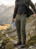 Mens Waterproof Fleece Lined Tactical Cargo Pants Outdoor Hiking Trousers-Tactical Cargo Pants-CAMOUFIT-Green-S-Camoufit