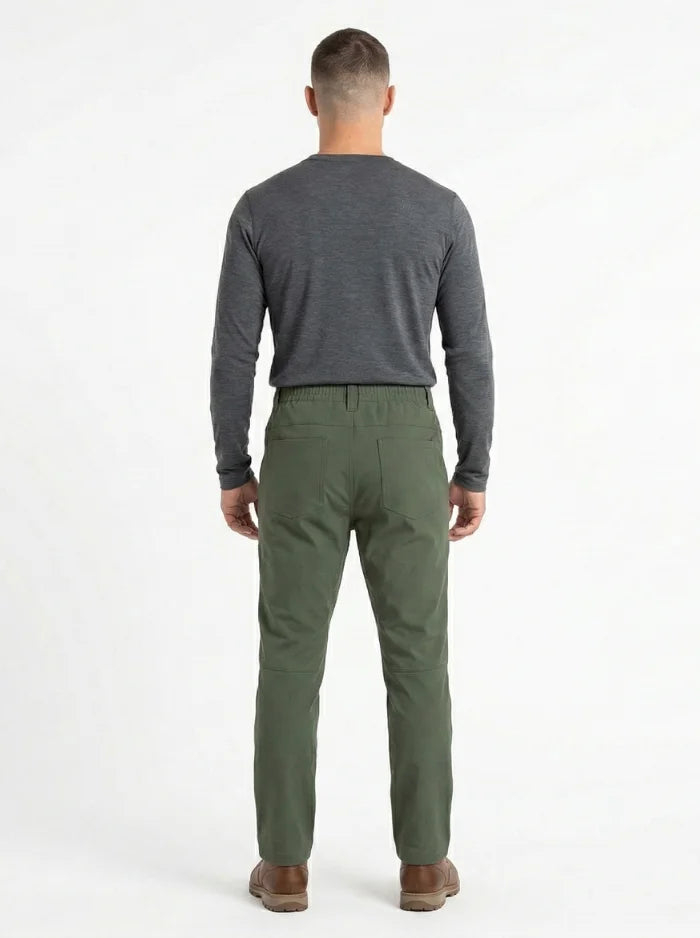 Mens Waterproof Hiking Pants Fleece Lined Outdoor Trousers-Tactical Pants-CAMOUFIT-Green-S-Camoufit