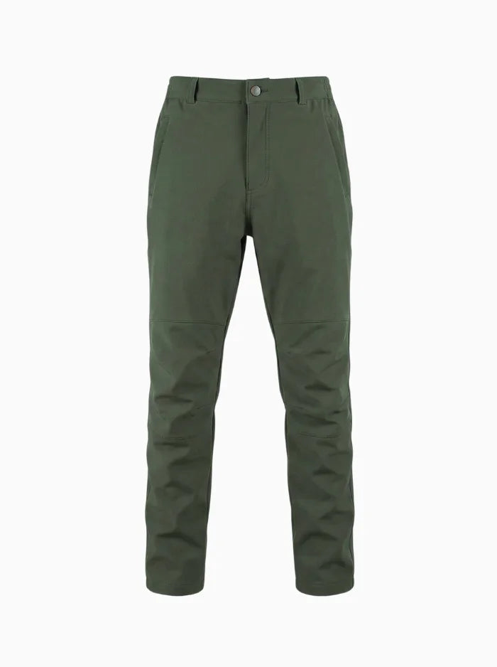 Mens Waterproof Hiking Pants Fleece Lined Outdoor Trousers-Tactical Pants-CAMOUFIT-Green-S-Camoufit