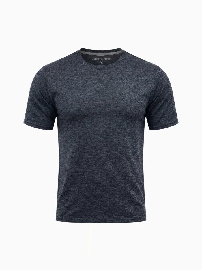 Mens Workout T Shirt Quick Dry Breathable Short Sleeve-Men's T-shirt-CAMOUFIT-Black-XS-Camoufit