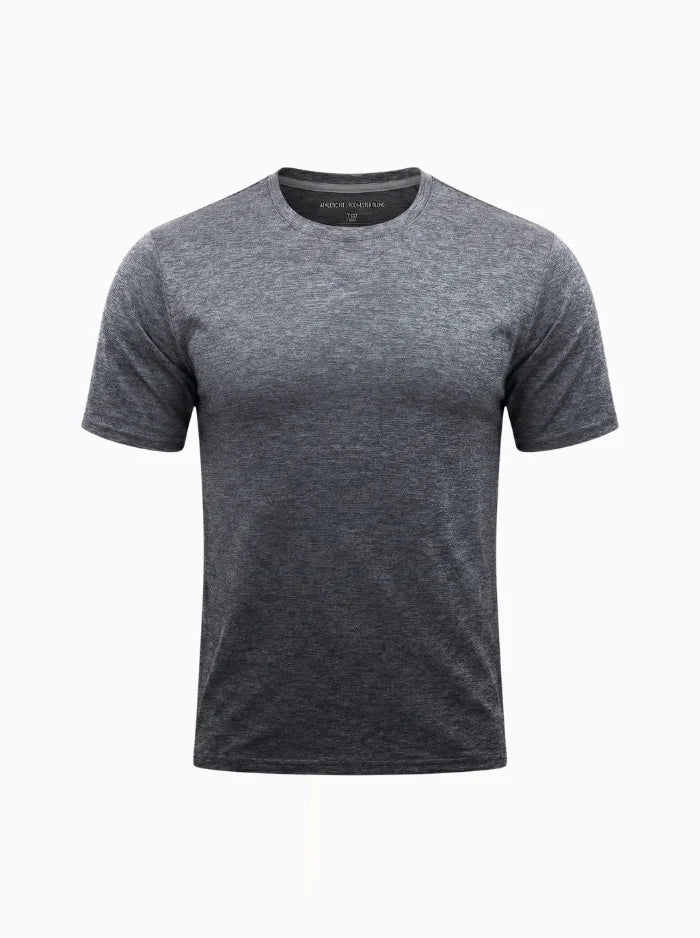 Mens Workout T Shirt Quick Dry Breathable Short Sleeve-Men's T-shirt-CAMOUFIT-Dark Grey-XS-Camoufit