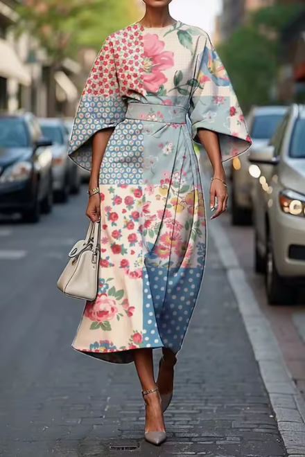 Roséa | Floral Dress for Women – Elegant Flowy Comfort Fit-Dresses-Colourful-XS-Camoufit