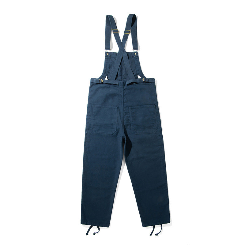 Moleskin Overalls with Cinch Cord-Jumpsuits & Overalls-CAMOUFIT
