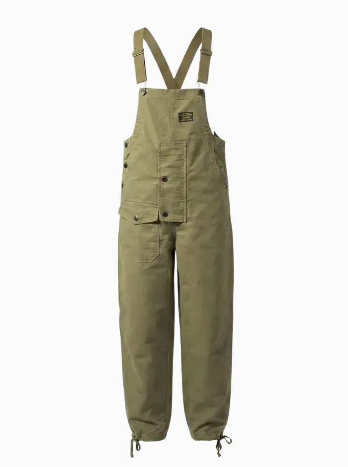 Moleskin Overalls with Cinch Cord-Jumpsuits & Overalls-CAMOUFIT-Army Green-XS(Jeans 26)-Camoufit