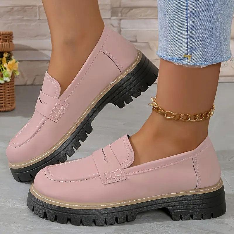 Alviera | Women's Orthopedic Loafers – Cushioned Slip On Comfort Fit-Women's Loafers-Pink-4-