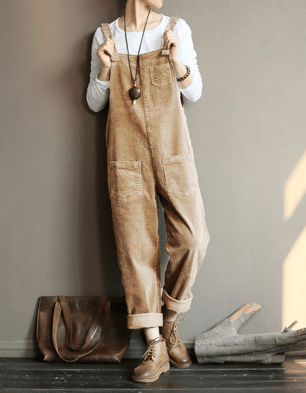 Elyra | Elegant Jumpsuit for Women – Adjustable Waist Tailored Fit-Overalls-Khaki-S-Camoufit