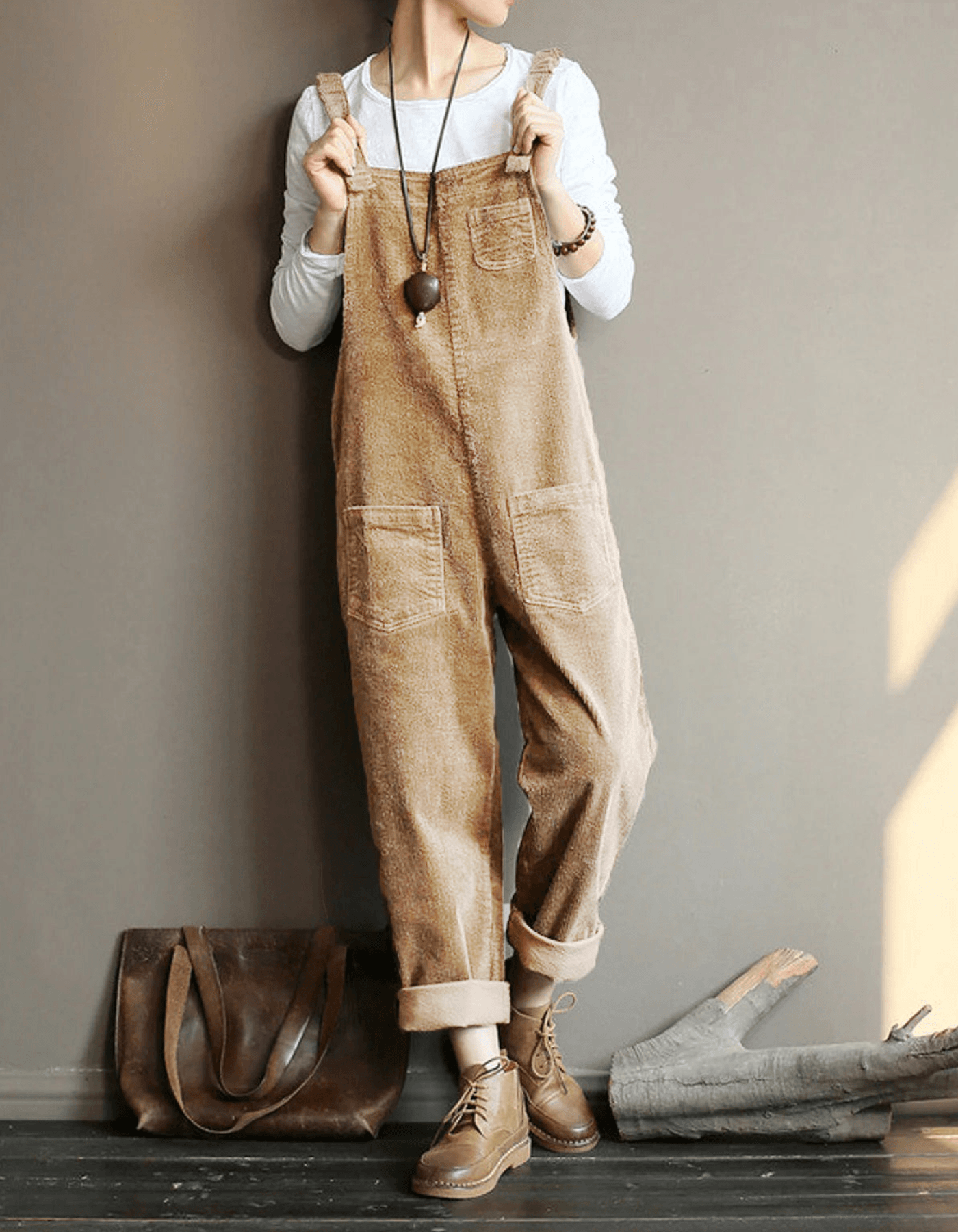 Elyra | Elegant Jumpsuit for Women – Adjustable Waist Tailored Fit-Overalls-Khaki-S-Camoufit