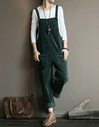Elyra | Elegant Jumpsuit for Women – Adjustable Waist Tailored Fit-Overalls-Green-S-Camoufit