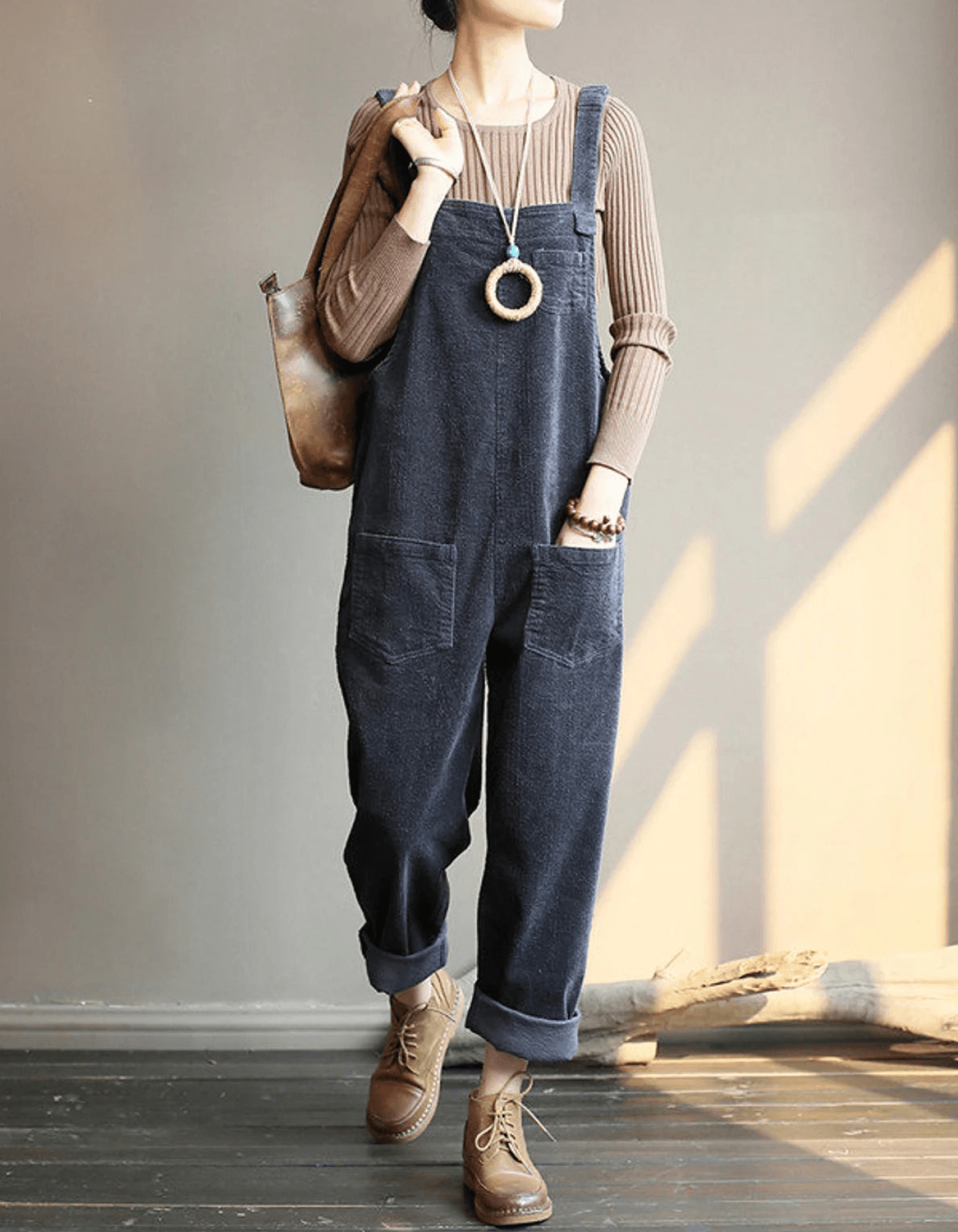 Elyra | Elegant Jumpsuit for Women – Adjustable Waist Tailored Fit-Overalls-Blue-S-Camoufit