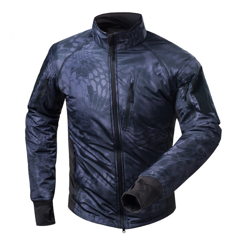Auren | Windbreaker Tactical Jacket for Men - Packable Waterproof Detachable Hood Slim Fit-Tactical Jackets-Black Python-S-Camoufit