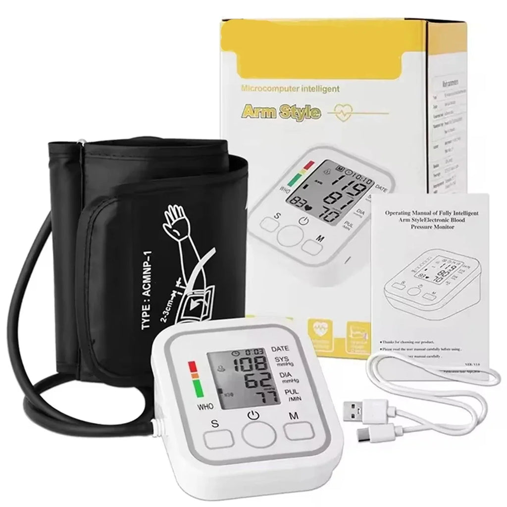 Upper Arm Blood Pressure Monitor with Memory Function