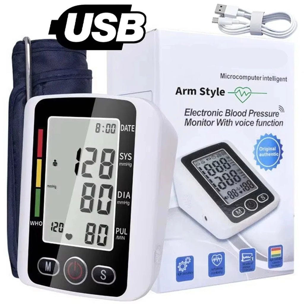 Upper Arm Blood Pressure Monitor with Memory Function