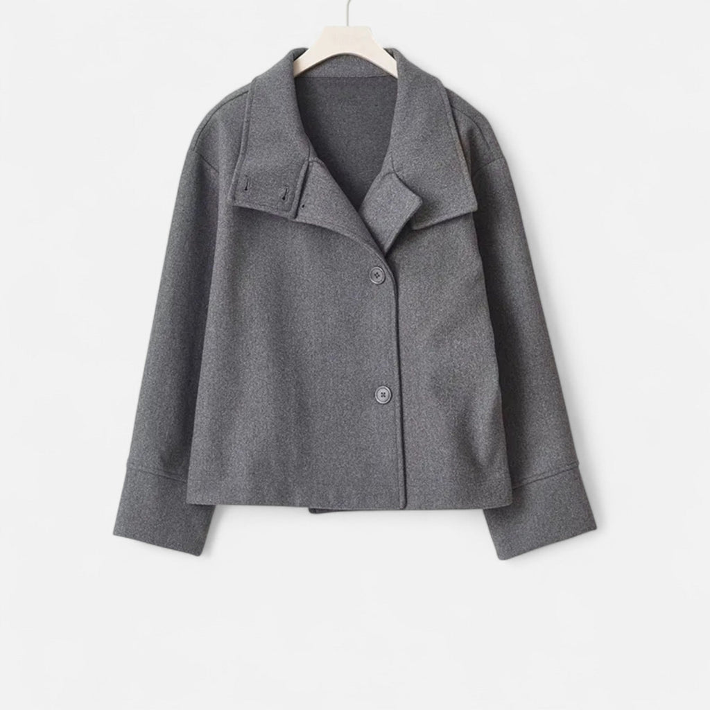 Valisse | Women's High Neck Short Coat – Relaxed Elegant Winter Fit-Women's Jacket-Camel-XS-