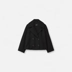 Valenne | Minimalist Fitted Jacket Women Structured Wool Blend-Women's Jacket-Black-XS-Camoufit