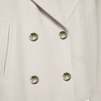 Valenne | Minimalist Fitted Jacket Women Structured Wool Blend-Women's Jacket-Beige-XS-Camoufit