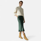 Veloura | Pointed Toe Ankle Boots Women Low Heel Vintage Fit-Women's Heeled Boots-Khaki-4-Camoufit
