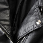 Novara | Women's Genuine Leather Biker Jacket – Timeless Structured Fit-Women's Leather Jacket-Black-S-