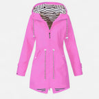Old World - Women's Waterproof Jacket Timeless Elegance-Women's Rain Jacket-Pink-S-Camoufit