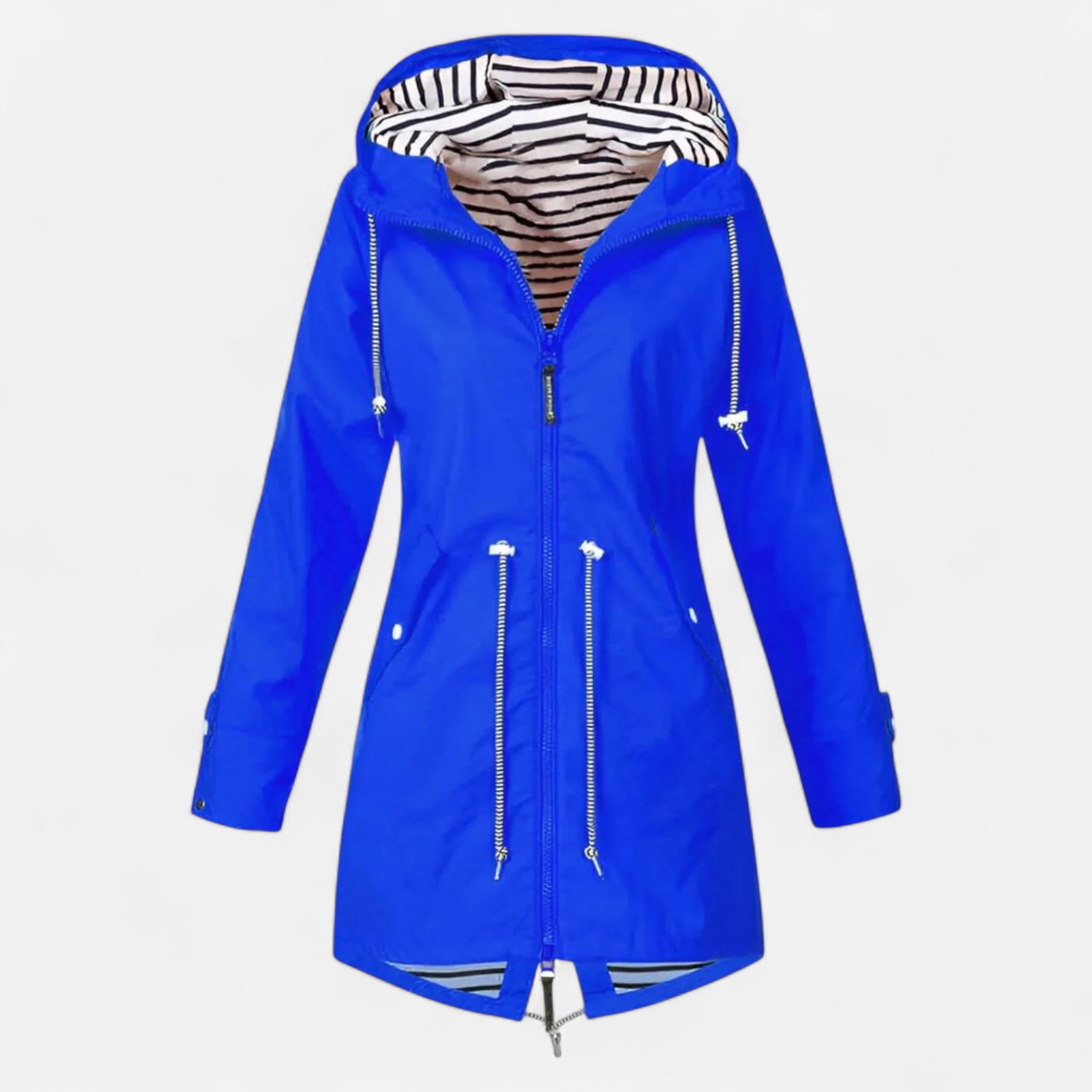 Old World - Women's Waterproof Jacket Timeless Elegance-Women's Rain Jacket-Blue-S-Camoufit