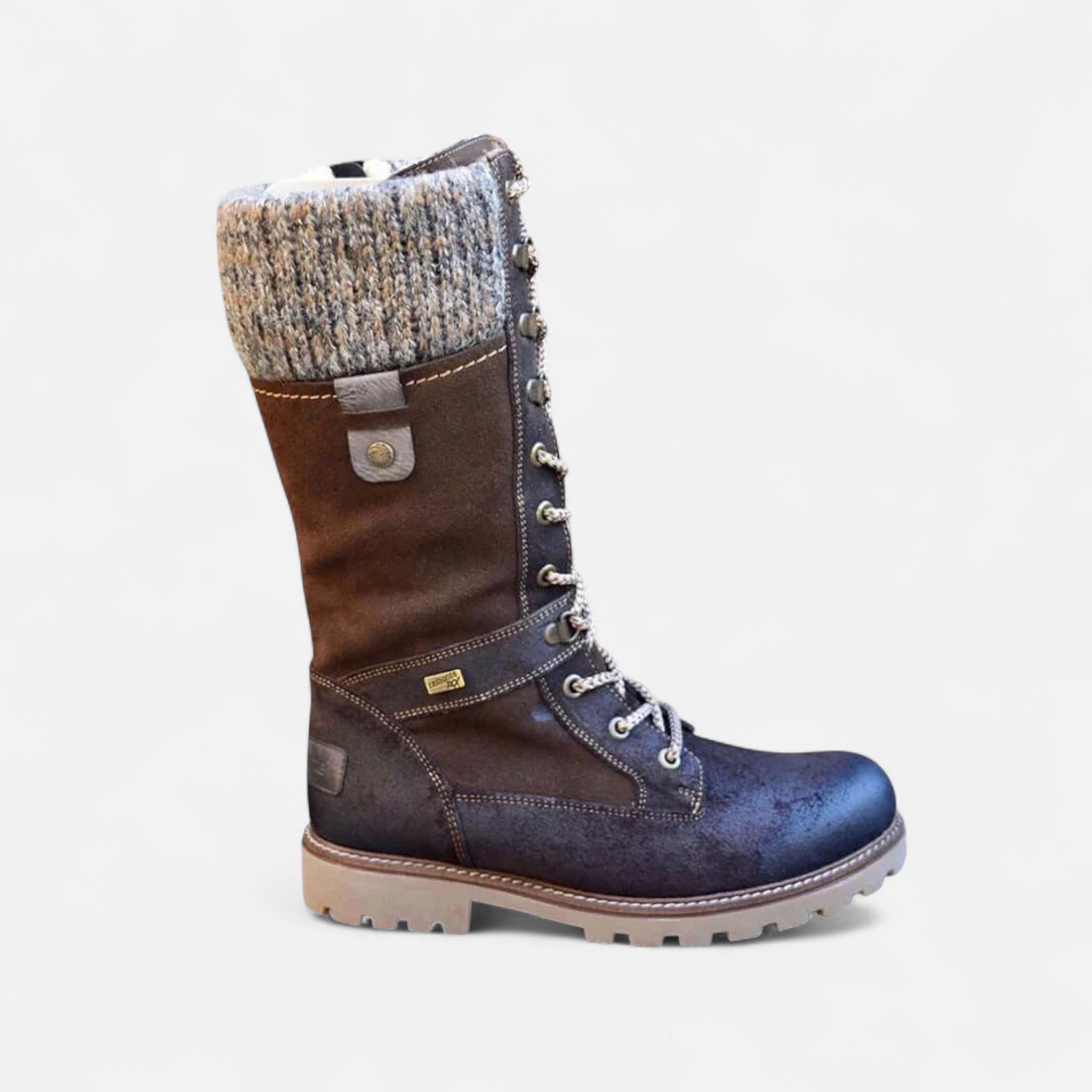 Veloura | Women's Waterproof Winter Boots – Non Slip Warm Comfort Fit-Women's Winter Boots-Coffee-4-