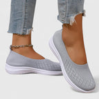 Vessora | Women's Orthopedic Slip On Shoes – Lightweight Support Comfort Fit-Women's Flats-Gray-4-