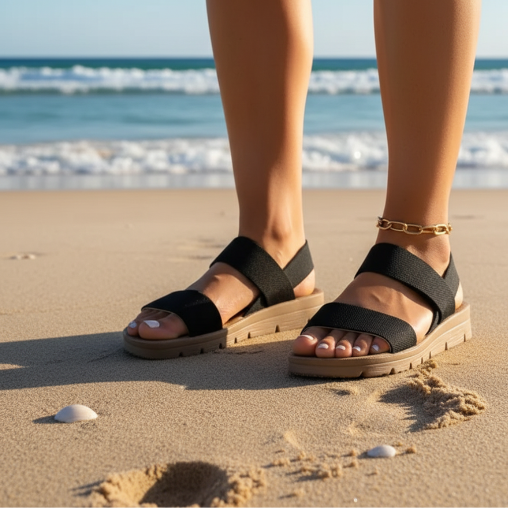 Soreya | Women's Orthopedic Sandals – Adjustable Support Comfort Fit-Women's Sandals-Khaki-5-