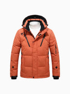 Orion Men's Puffer Jacket – Lightweight Hooded Winter Coat-Men's Puffer Jacket-CAMOUFIT-Orange-XS-Camoufit