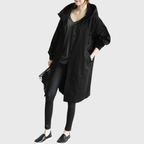 Zahara | Women's Longline Hooded Trench Coat - Lightweight Water-Resistant Belted Duster Jacket