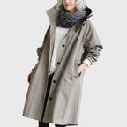 Zahara | Women's Longline Hooded Trench Coat - Lightweight Water-Resistant Belted Duster Jacket