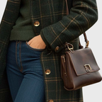 Tasana | Women's Longline Button-Front Coat - Tailored Faux Wool Blend Overcoat & Classic Duster