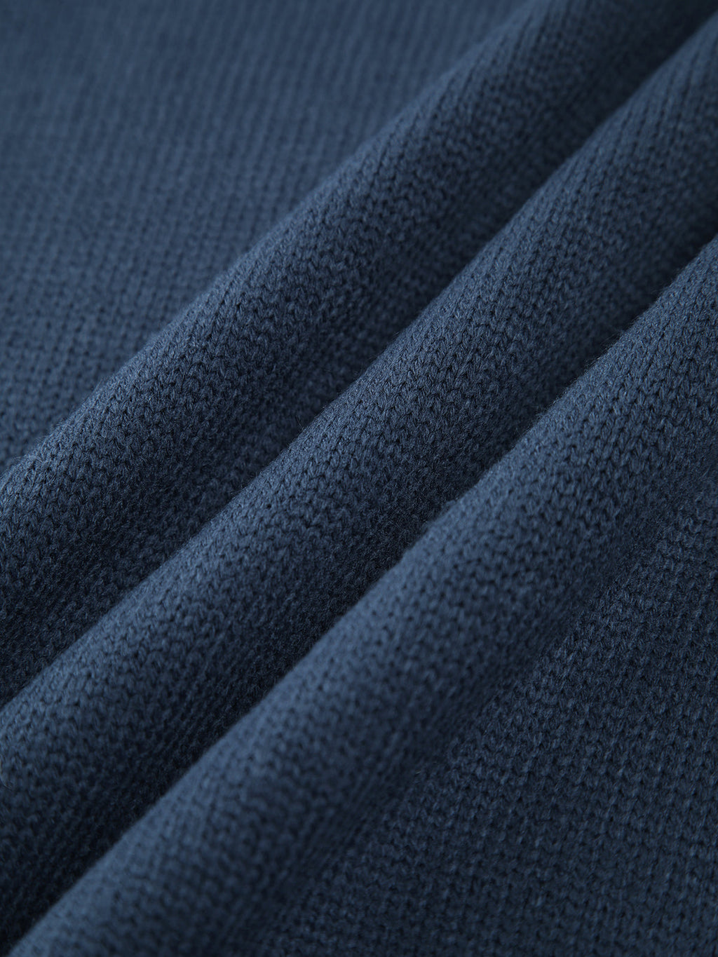 Mireya | Women's Ribbed Mock Neck Skivvy Jumper Chunky Knit Relaxed Fit Cosy Pullover Sweater-Women's Sweater-Navy-XS-