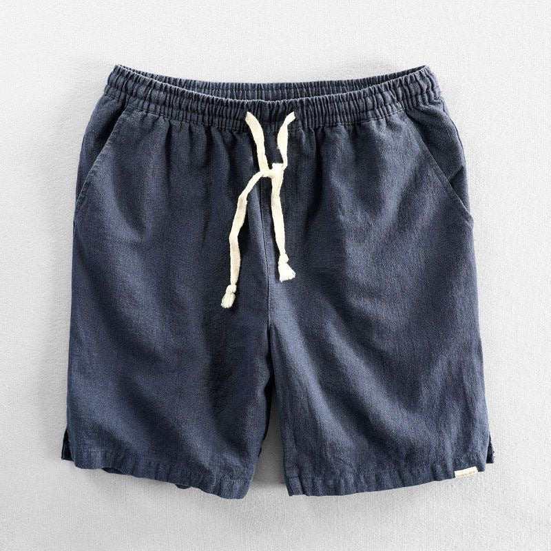 Riku Men's Cotton Shorts-Men's Shorts-CAMOUFIT-Navy Blue-XS-Camoufit