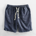 Riku Men's Cotton Shorts-Men's Shorts-CAMOUFIT-Navy Blue-XS-Camoufit